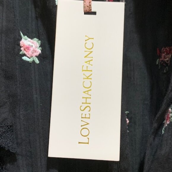 Love Shack Fancy Flowery Embroiderd Mini Dress XS NWT - Picture 10 of 14